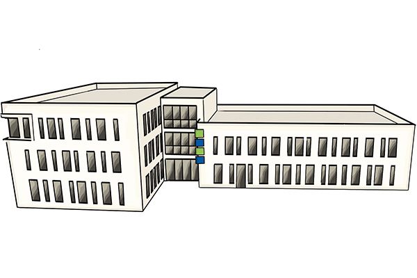Germania Hauptverwaltung, Regenstauf, Gebäude